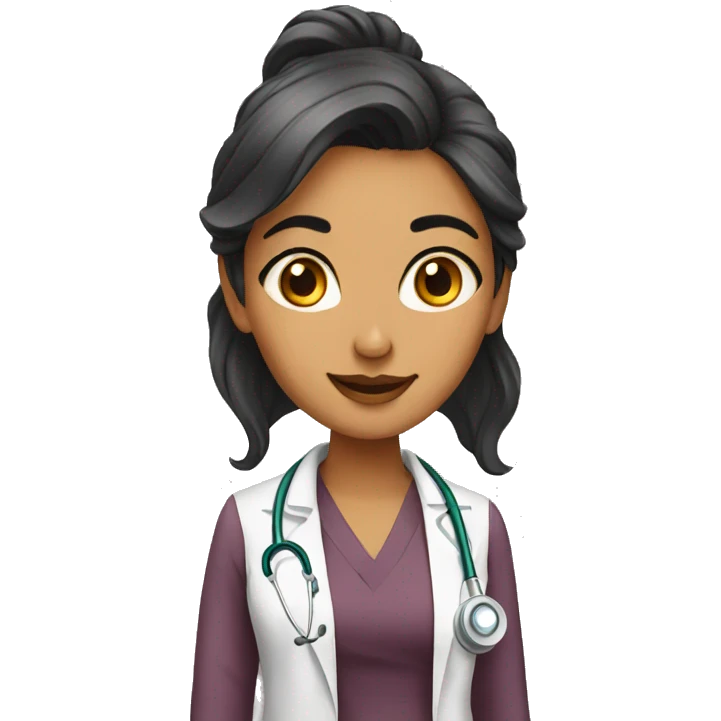 Doctor south asian girl emoji