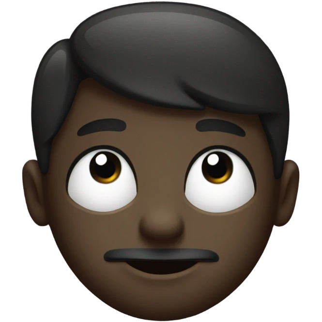 Black standard AmBully with small spot on his chin emoji