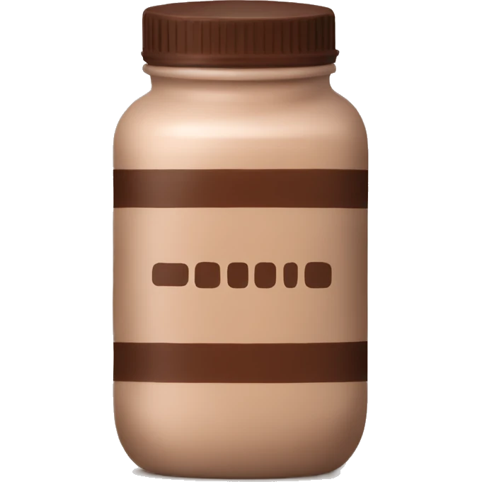 Protein powder chocolate flavor emoji