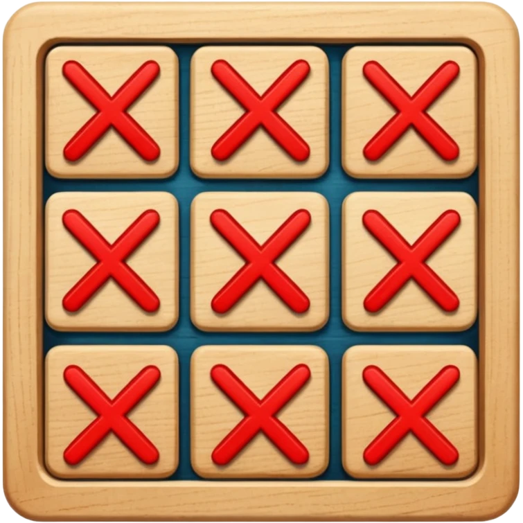 Tic tac toe emoji