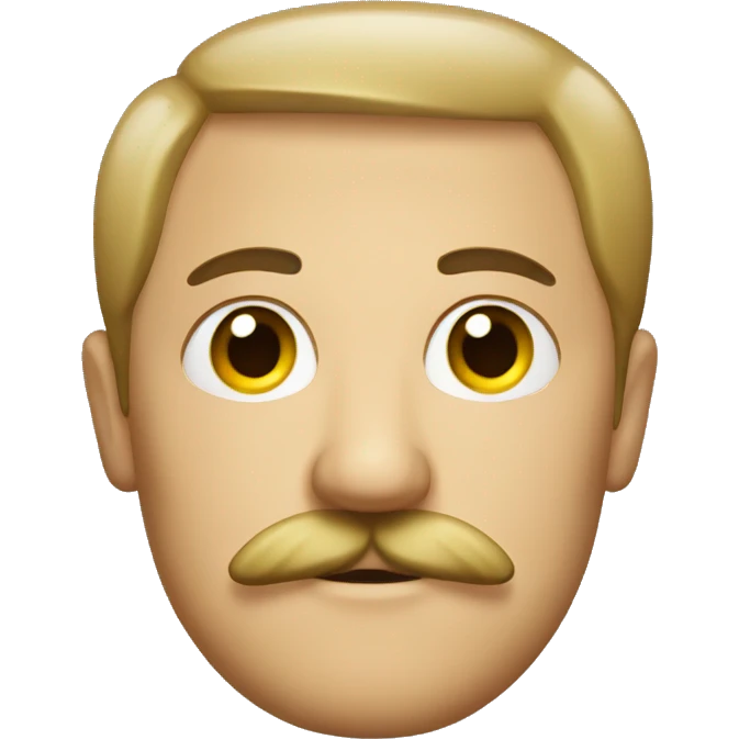 german with mustache emoji