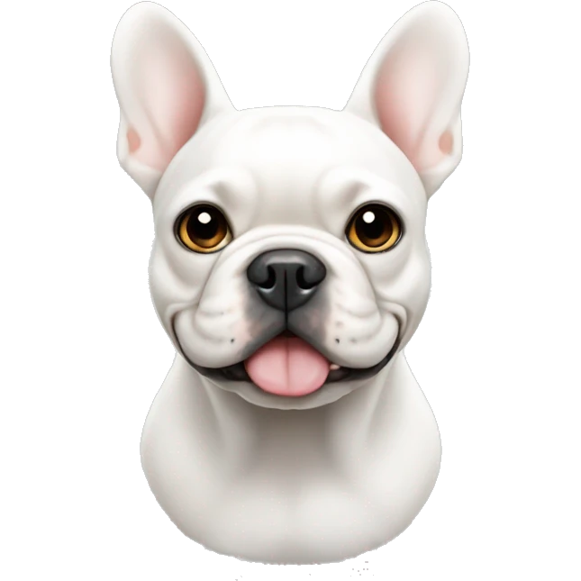 white french bulldog  emoji