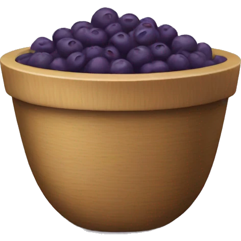 plain acai bowl with no fruits emoji