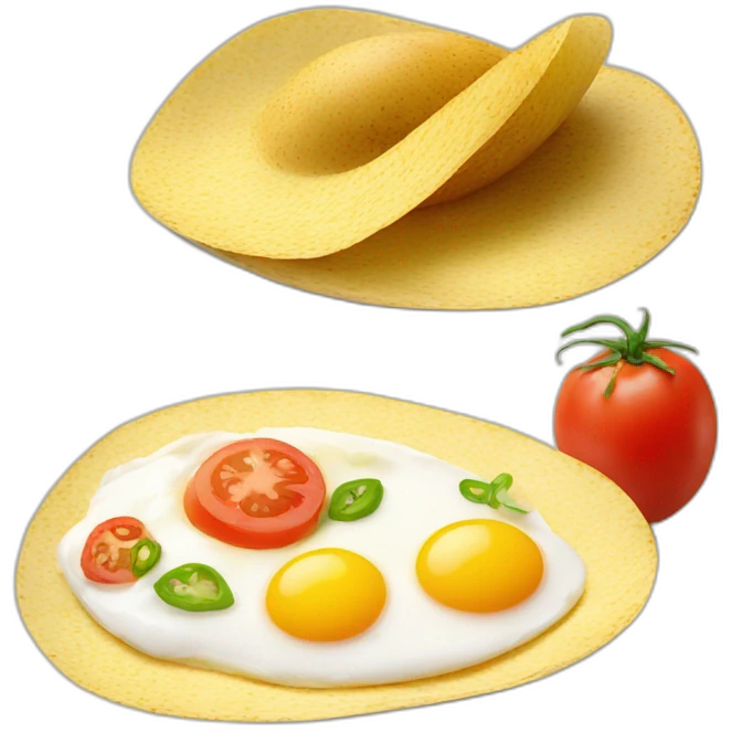 mexican eggs with tomato and oignon emoji