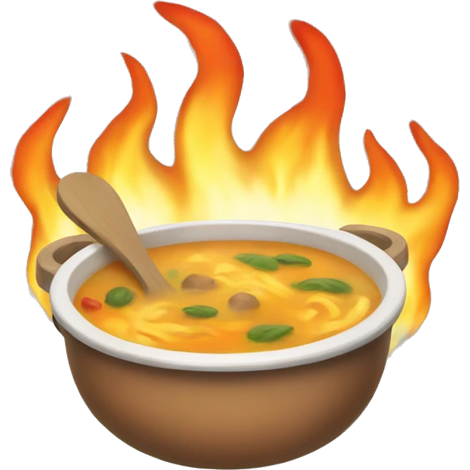Soup on fire  emoji