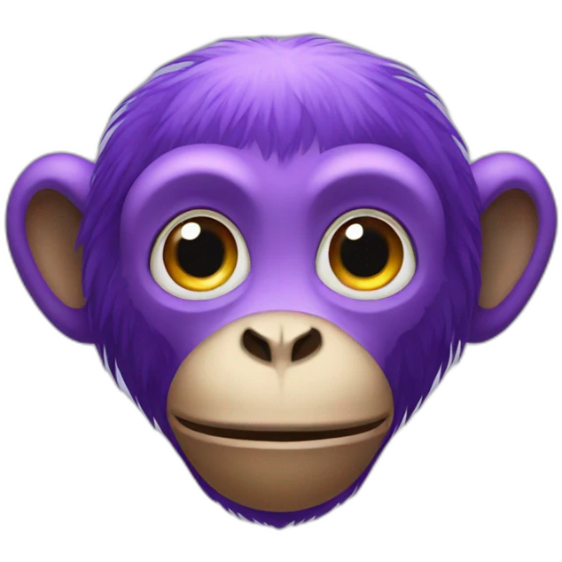 Purple monkey emoji