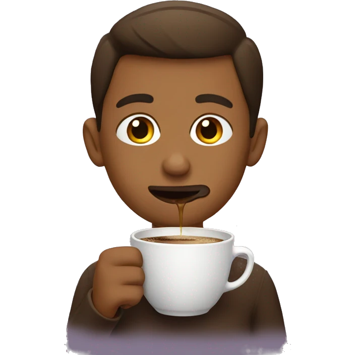 Sipping coffee emoji