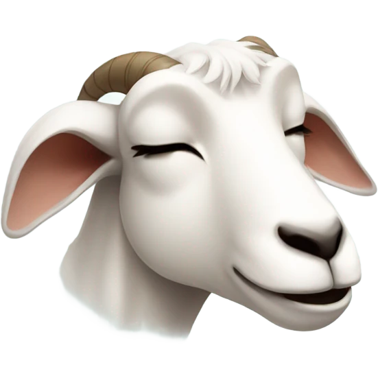 A sleeping goat  emoji
