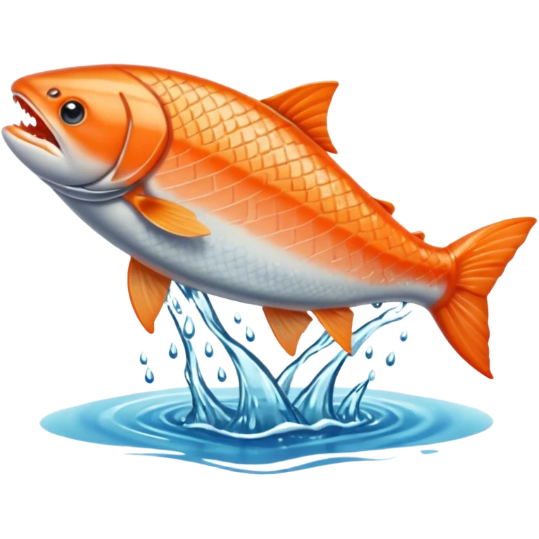 salmon flopping around on land emoji