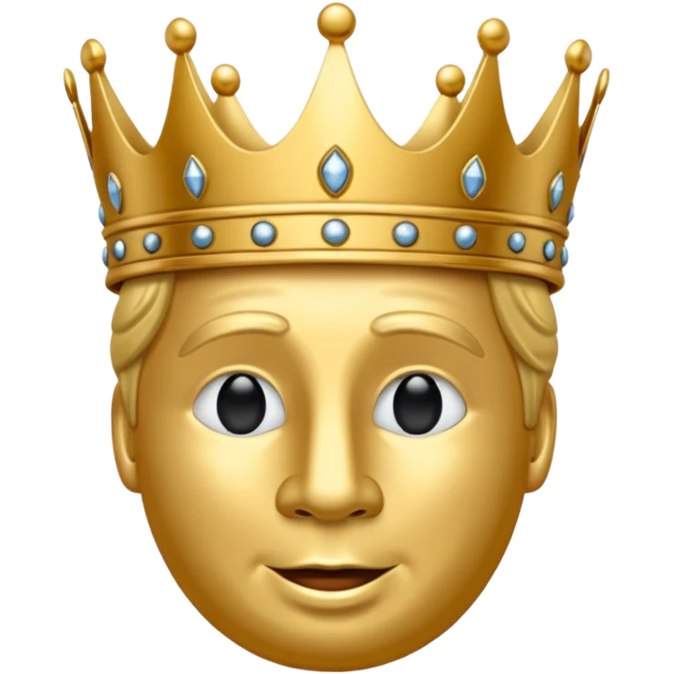 Koning van schaken geef het in de officiële form  emoji