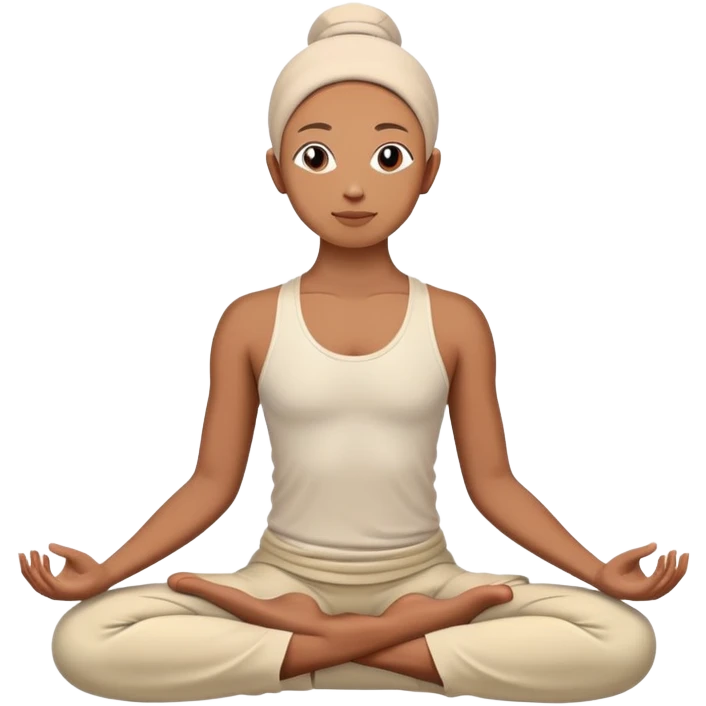 person in lotus position meditation yoga pose emoji