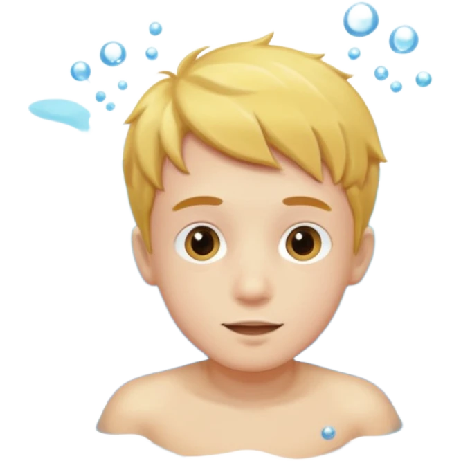 Underwater boy swimming emoji