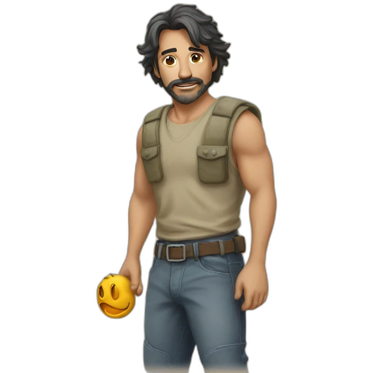 Рыжий кот с ковром emoji