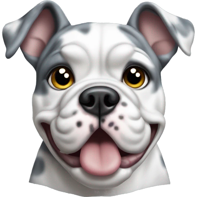 Blue Merle bulldog emoji