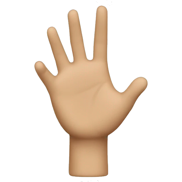 talk to my hand emoji