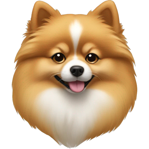 Sleep Pomeranian spitz  emoji