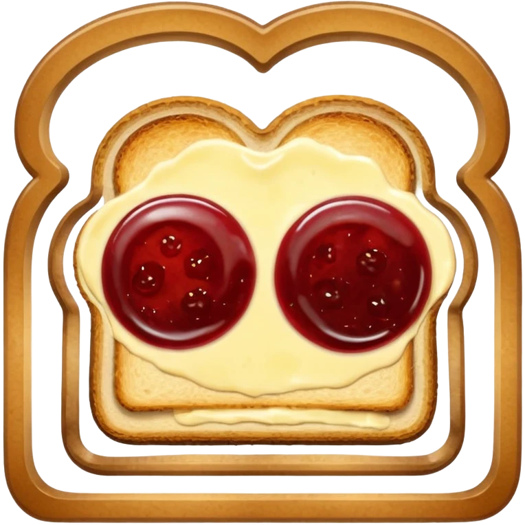 Toast with Butter and Jam
 emoji