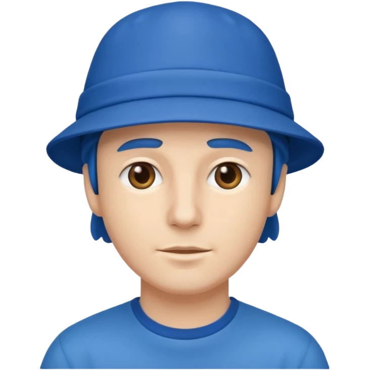 man with blue hat emoji