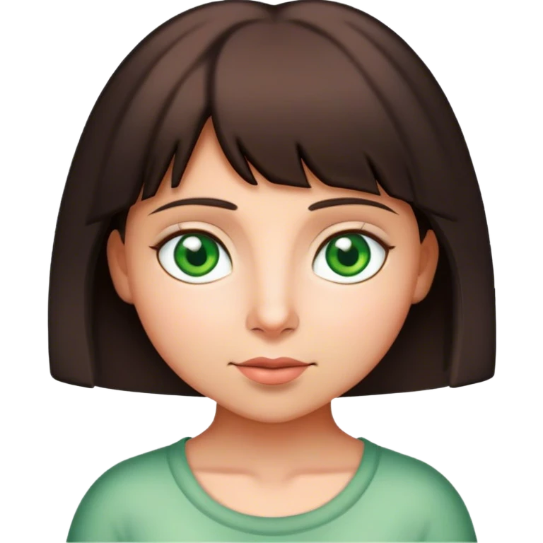 Dora with fair skin with green eyes emoji