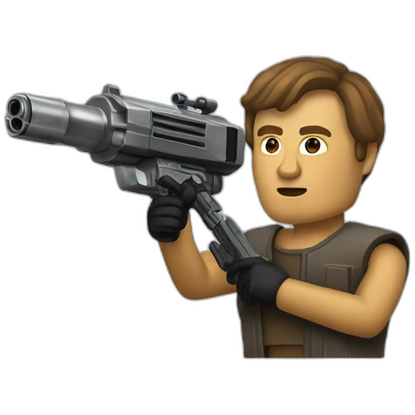Clone from star wars firing blaster emoji