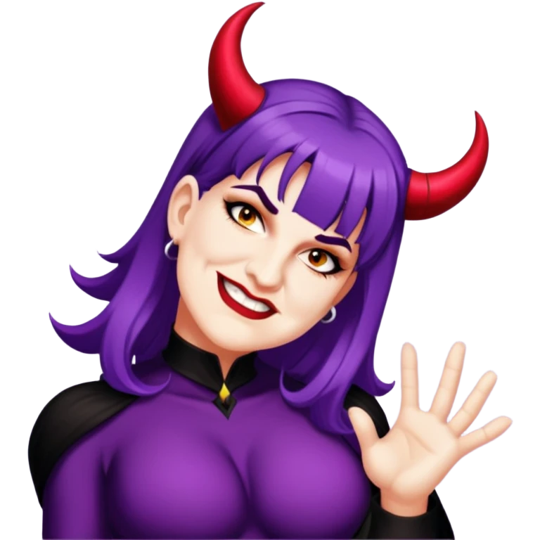 In a devil costume  emoji