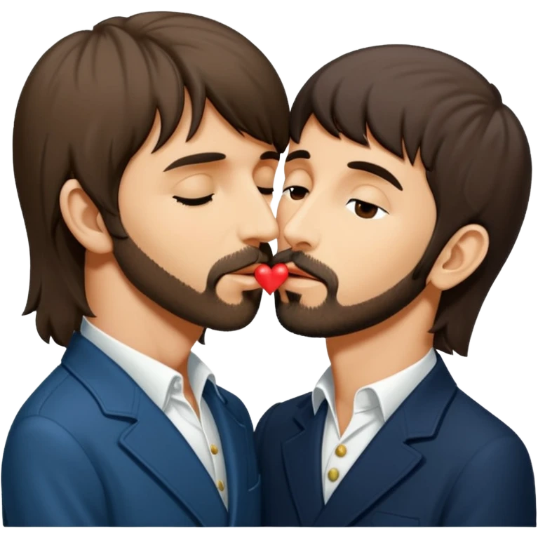 George harrison kissing Ringo Starr emoji