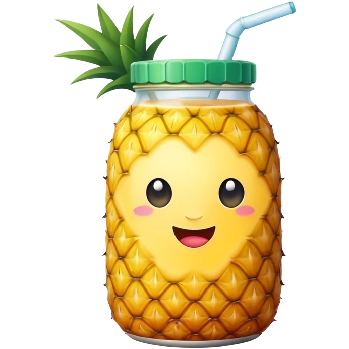 Pineapple juice bottle emoji