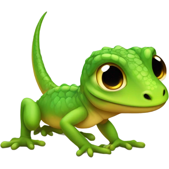 Cute baby lizard emoji
