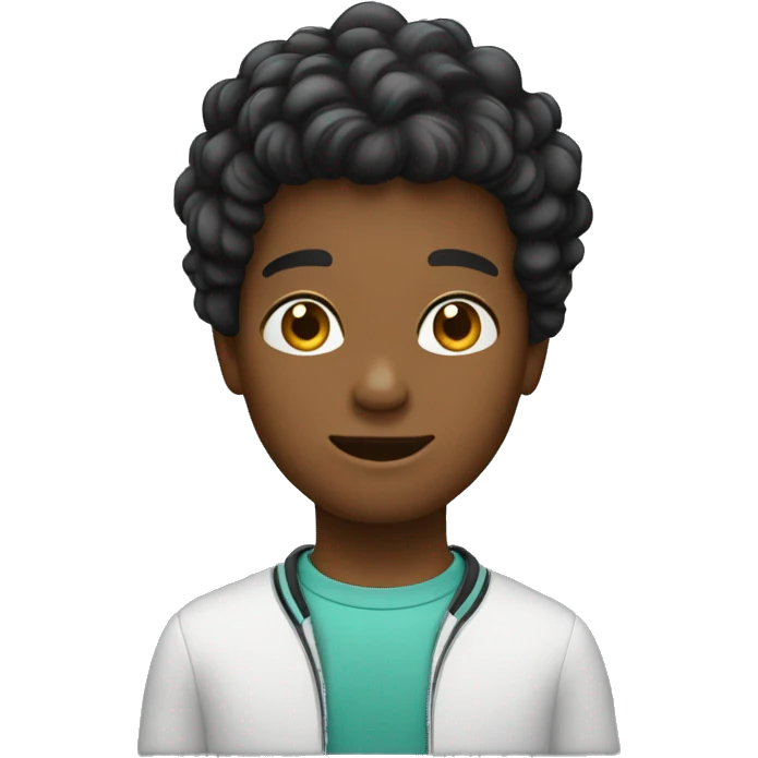 Un garçon cheveux noirs emoji