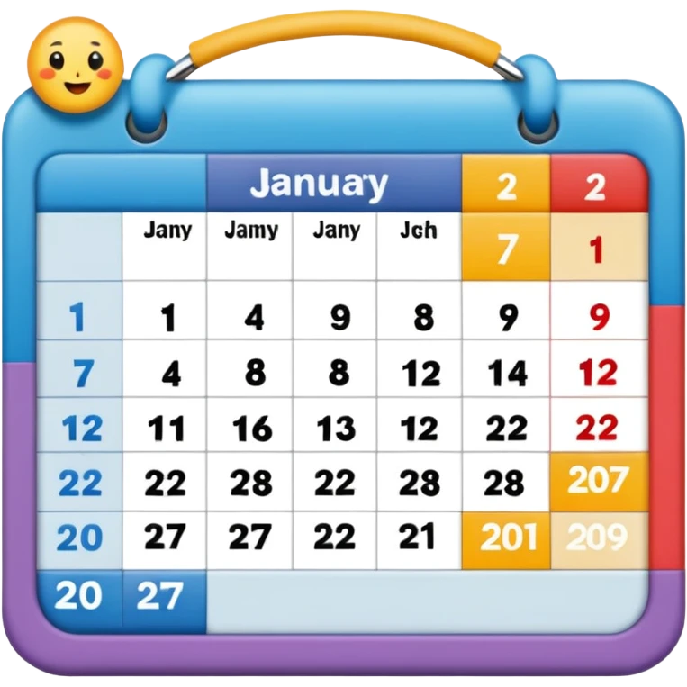 January calendar emoji