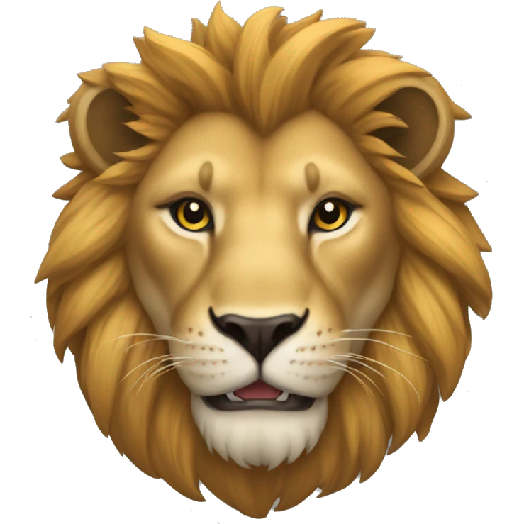 Un lion enrager avec des cornes emoji