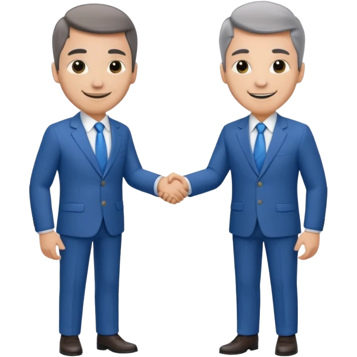Two businessmen shaking hands emoji