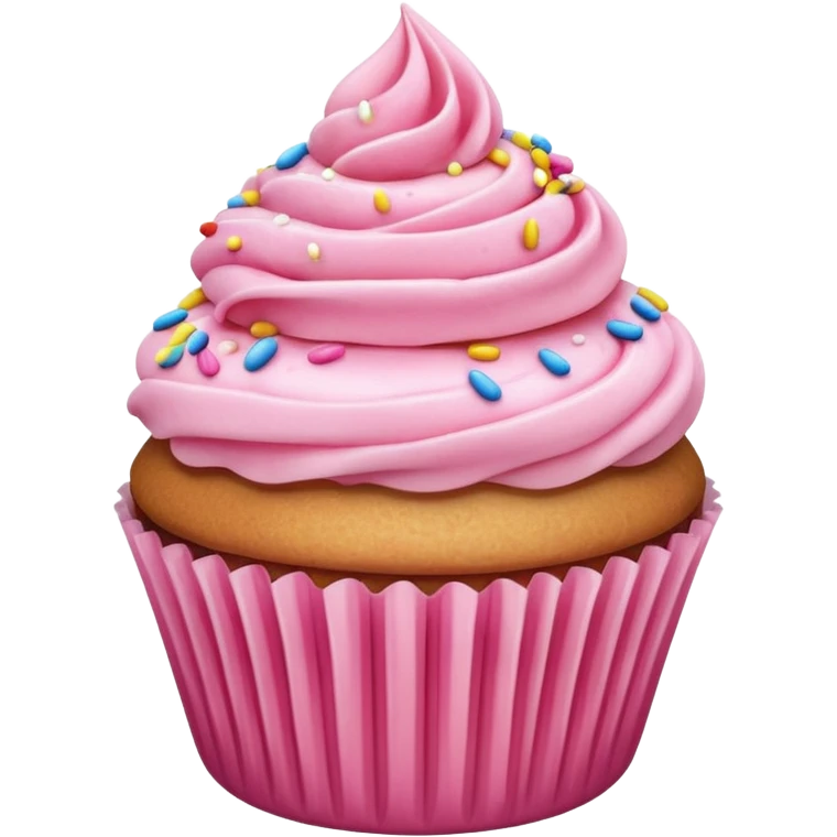 cupcake with pink icing emoji