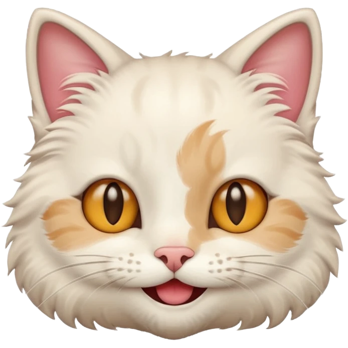 A smile meowing emoji