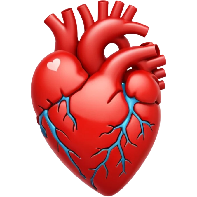 Cartoon heart beating out of chest emoji