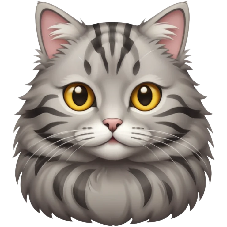 gray tabby cat emoji