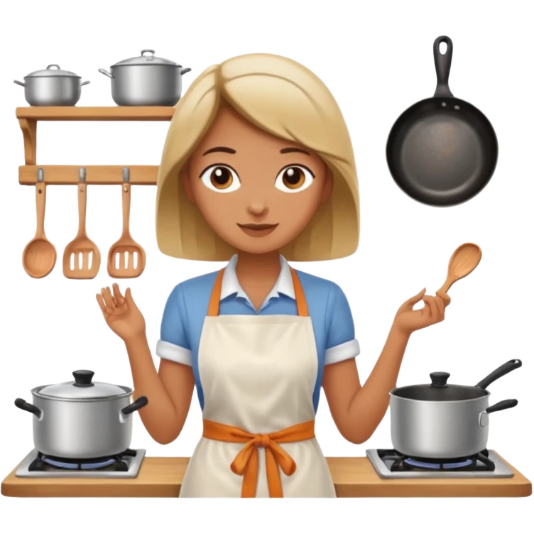 Female cooking emoji