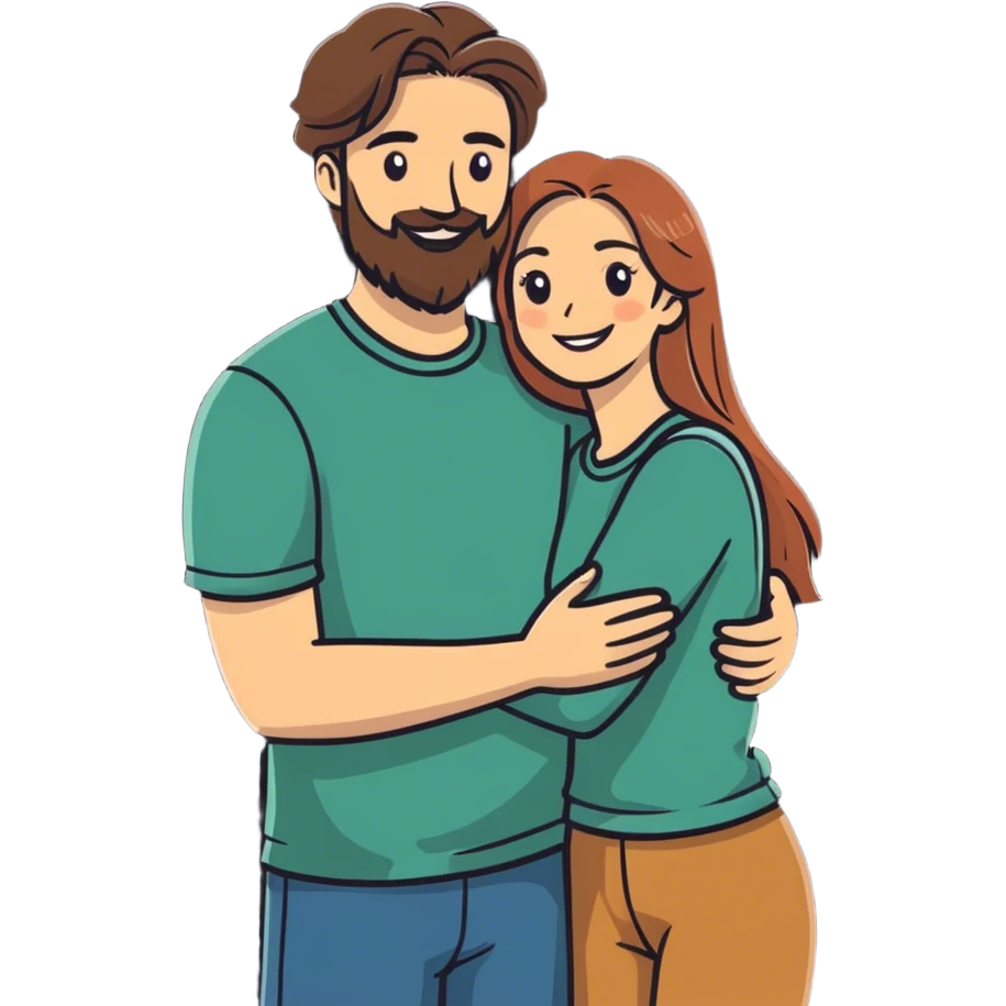 Arab feature couple with soft life aesthetic  emoji