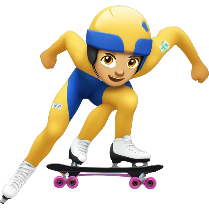 speed skating  emoji