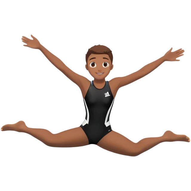 A young person leaps boldly into a sparkling pool named “Confidence,” arms wide, surrounded by skilled divers mid-air. Though less experienced, their fearless energy shines, symbolizing the courage to grow alongside greatness. emoji
