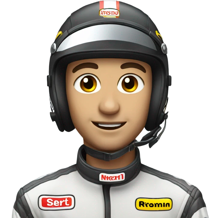 Race driver emoji
