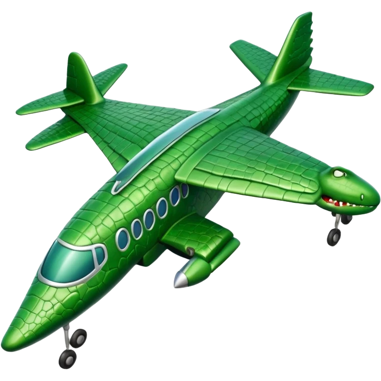 Crocodile plane emoji