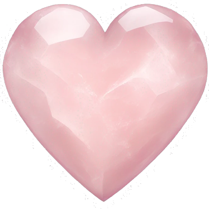 rose quartz heart  emoji