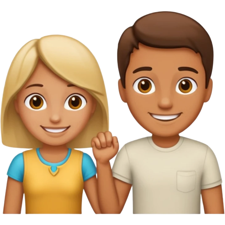 public display of affection, two people holding hands emoji