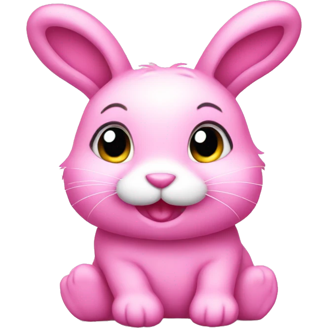 pink cute bunny emoji
