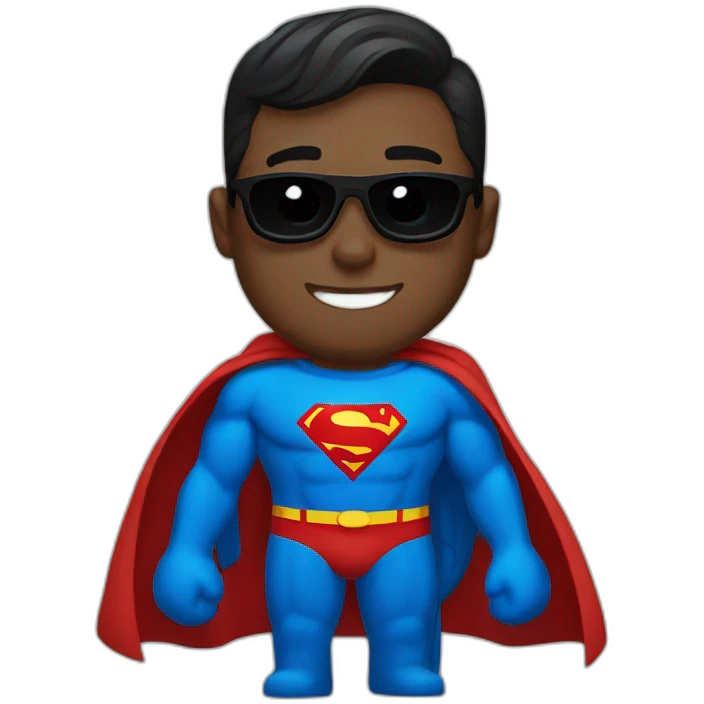 Superman with Sunglasses emoji