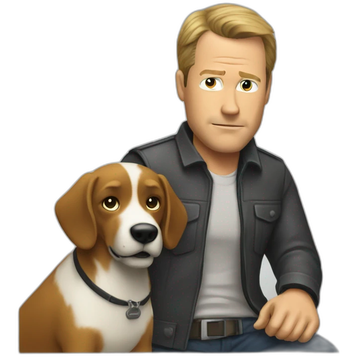 jack bauer petting a dog emoji