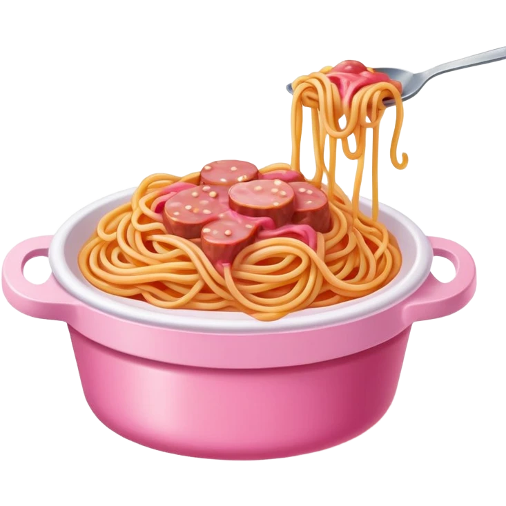  SPAM meat melted spaghetti pink gooey slop art emoji