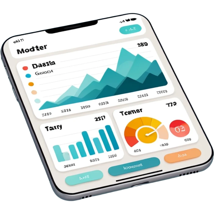 Mood tracker app dashboard emoji