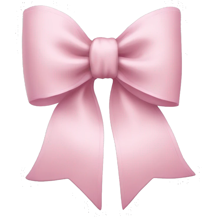 light pink coquette bow emoji